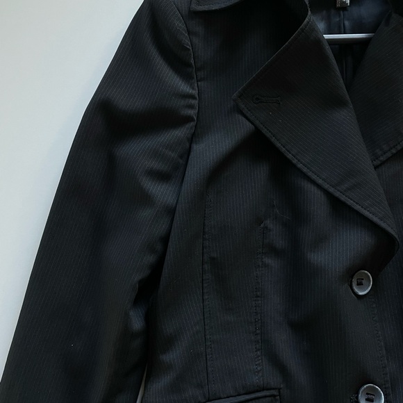 Mexx Long Black Fitted Blazer early 00s US size 8 - Picture 5 of 7